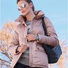 MYBC Steppjacke mit großem Kragen